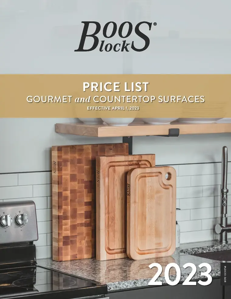 John Boos Catalogue cover
